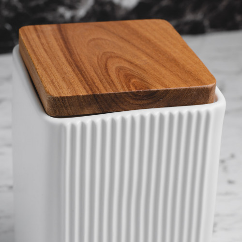 Minimalist Kitchen Canister 1000ml White 2