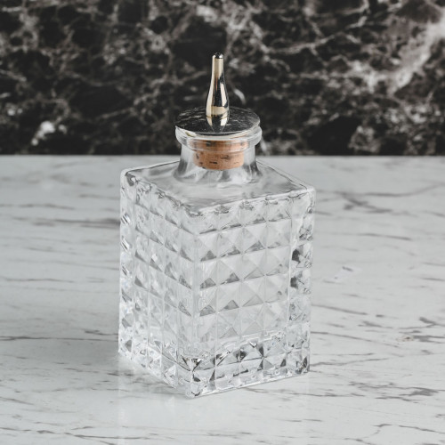 Glass Bitter Bottle Square 90ml