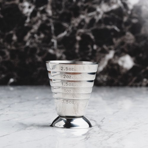 Euro Oneside Jigger 75ml Silver