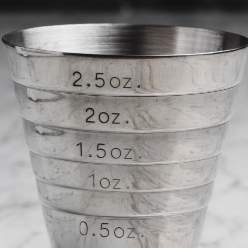Euro Oneside Jigger 75ml Silver 4