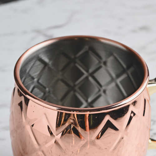 Moscow Mule Diamond 500ml Rose Gold Mug 4