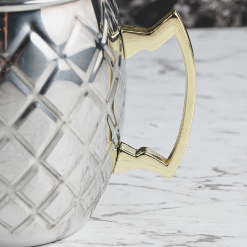 Moscow Mule Diamond 500ml Silver Mug 2