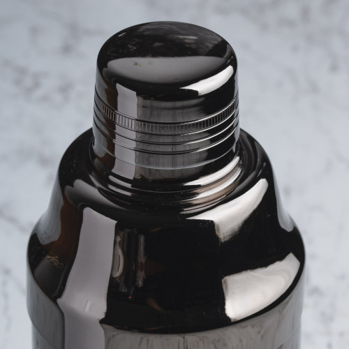 Oval 3-pieces Cocktail Shaker 500ml Black 5