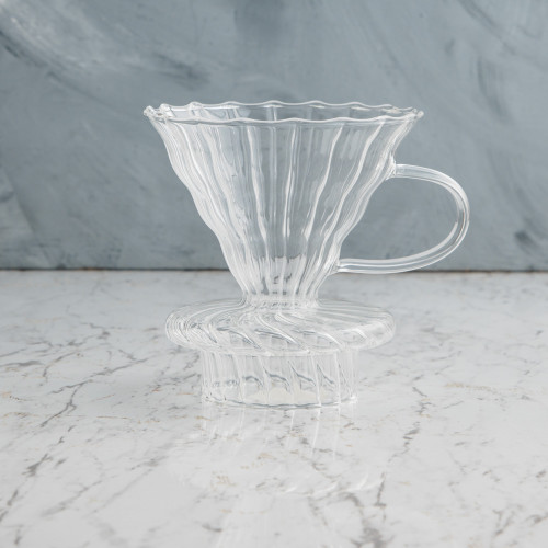 V60 Striped Glass Coffee Dripper