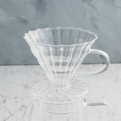 V60 Striped Glass Coffee Dripper 3