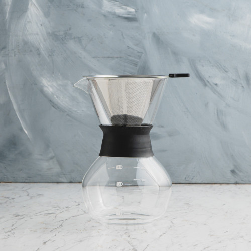 Hourglass Coffee Server w Strainer
