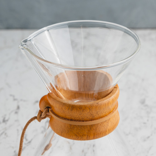 Hourglass Coffee Server w Wooden Collar 400ml 3