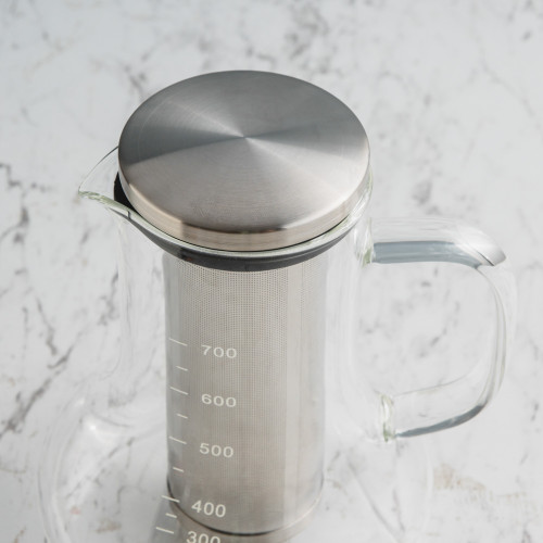 Glass Coffee Brewer w Build-In Filter Tube 700ml 2