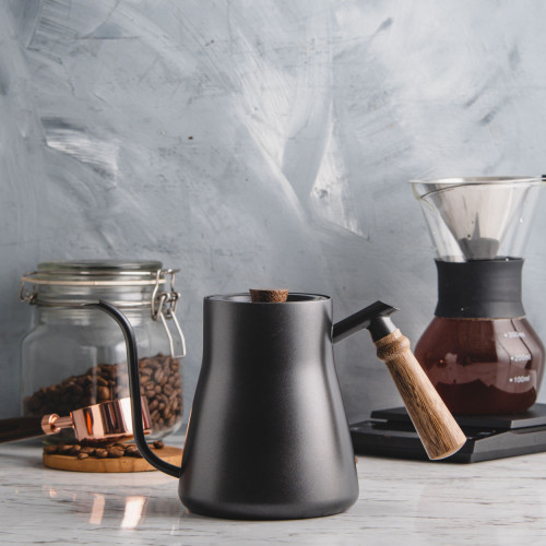 Drip Style Gooseneck Kettle Black 850ml 5