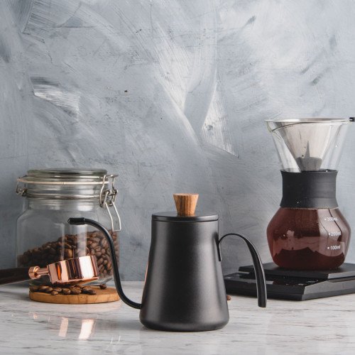 Drip Style Gooseneck Kettle Black 400ml 5