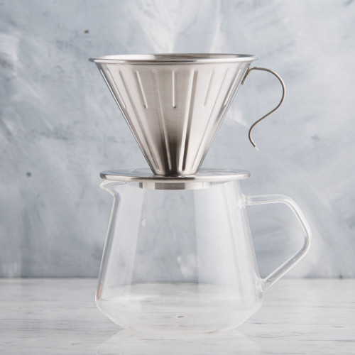 Metal Coffee Dripper w/ Handle