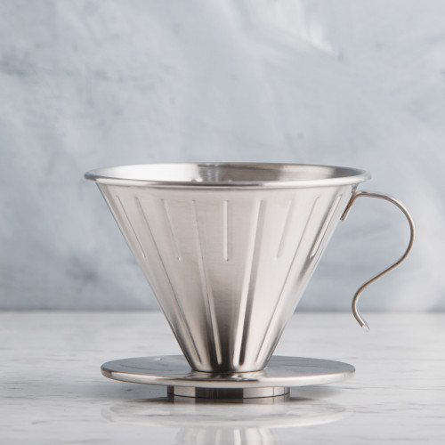 Metal Coffee Dripper w/ Handle 2