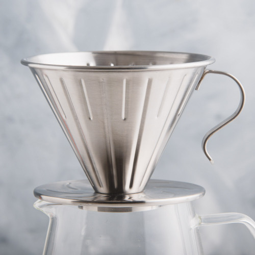 Metal Coffee Dripper w/ Handle 3
