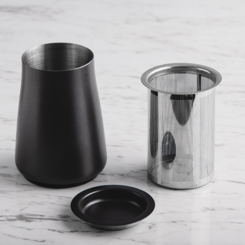 Coffee Powder Sieve Strainer Cup Black 3