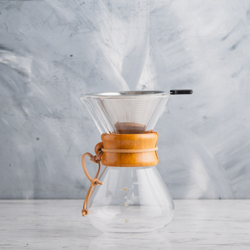 Hourglass Server Wooden Collar 400ml w/ Dripper