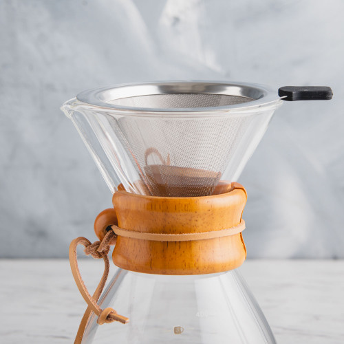 Hourglass Server Wooden Collar 400ml w/ Dripper 3