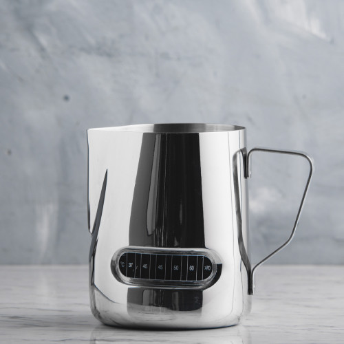 Stainless Steel Milk Jug 600ml w/ Thermometer