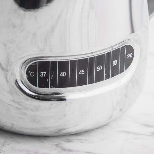 Stainless Steel Milk Jug 600ml w/ Thermometer 2