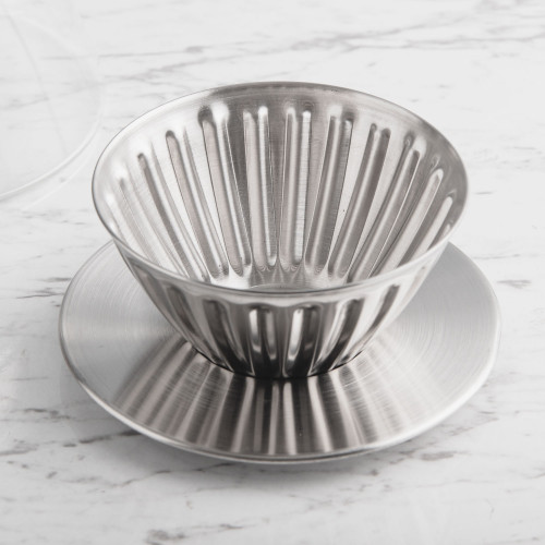 Glass Server Set Wood Handle 500ml w/ Dripper 3