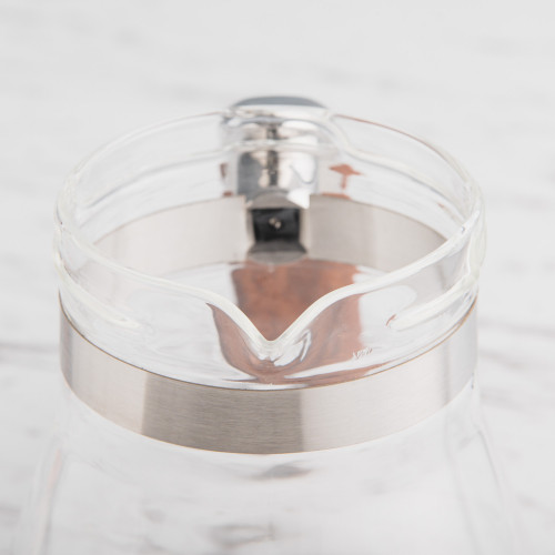 Glass Server Set Wood Handle 500ml w/ Dripper 4