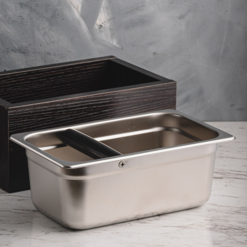 Coffee Knock Box with Solid Wood 4