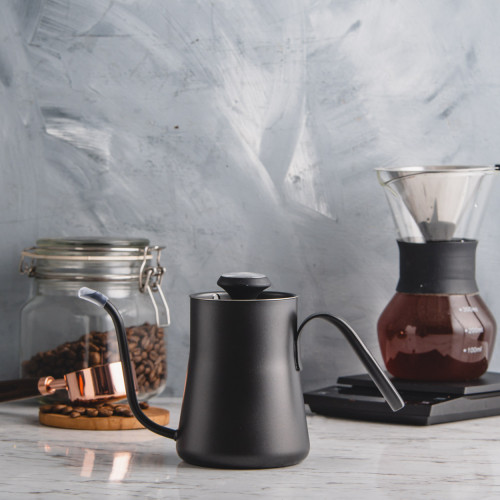 Hand Kettle with Thermometer 400ml Black 5