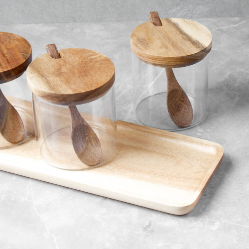 Glass Spice Jar 3 Pieces Set 6
