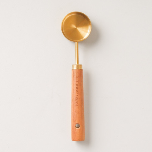 Set of 8 Measuring Spoon - Walnut Handle 12