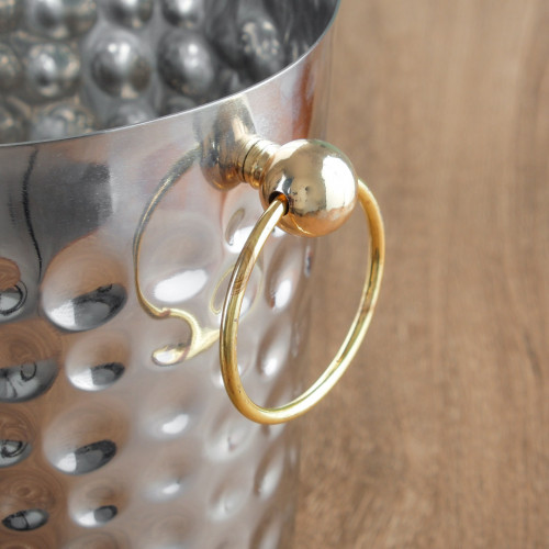 Stainless Beverage Tub Gold Handle 3