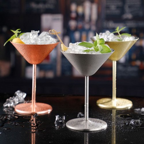 Stainless Steel Martini Cup 240ml - Silver