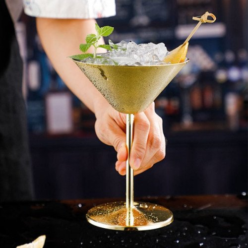 Stainless Steel Martini Cup 240ml - Gold 2