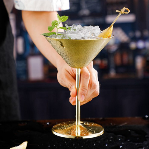 Stainless Steel Martini Cup 240ml - Gold 2
