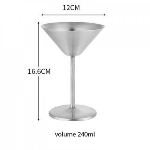 Stainless Steel Martini Cup 240ml - Gold 5