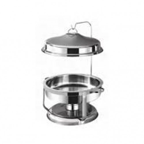 Chafing Dish Heating Stove Pot Silver 4.5L