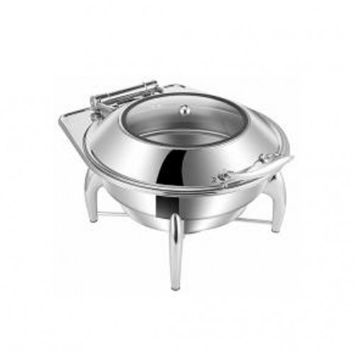 Chafing Dish Round With Bracket Feet 6L Two Grid