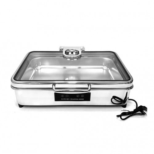 Chafing Dish Rectangular 9L Three Grid Electric