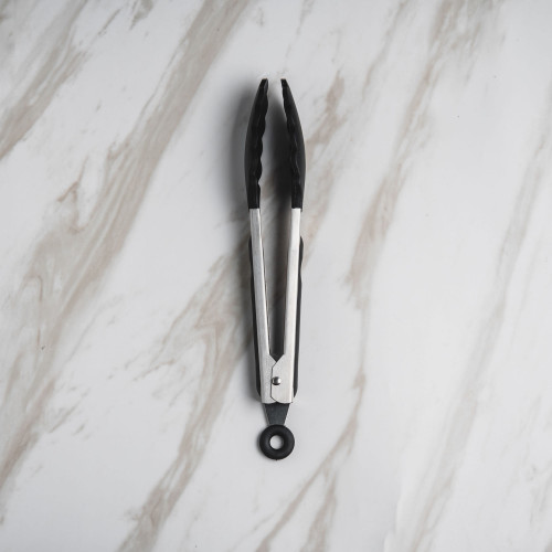 Neo Black Silicone Food Tong