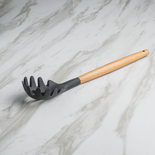 Woody Black Silicone Spaghetti Server 3