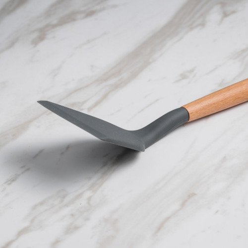 Woody Black Silicone Frying Spatula 3