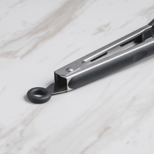 Woody Black Silicone Food Tong 4