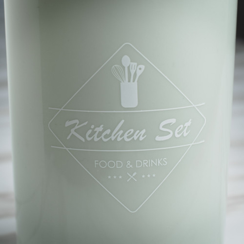 Pistachio Green Kitchen Utensils Bucket 3