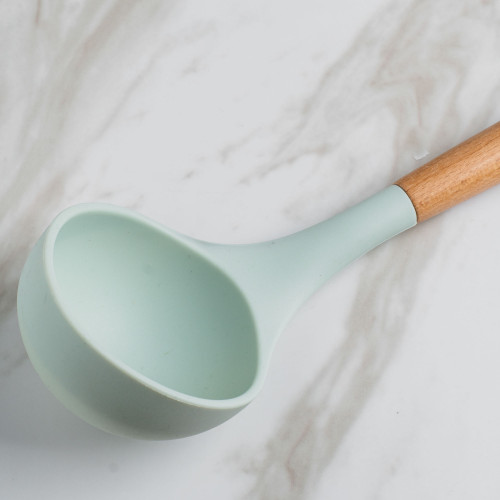 Pistachio Green Silicone Soup Ladle 2