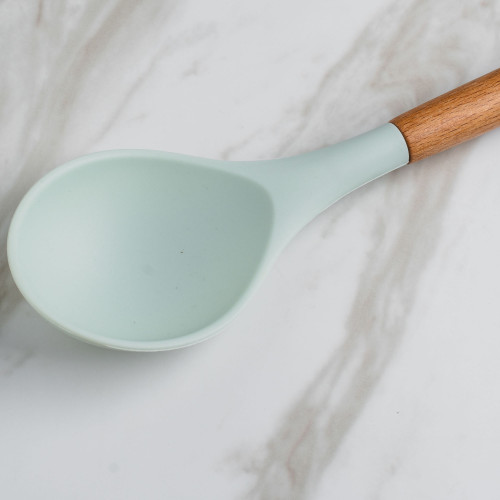 Pistachio Green Silicone Serving Spoon 2
