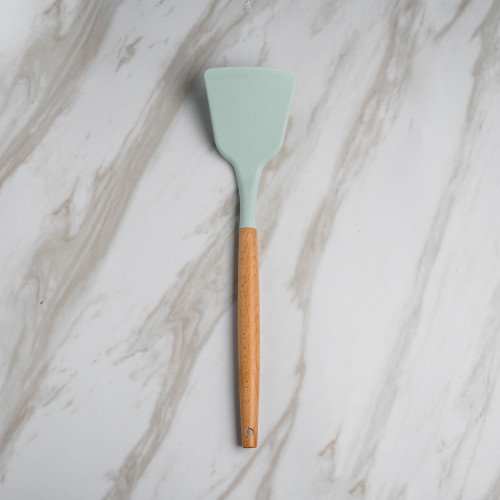 Pistachio Green Silicone Frying Spatula