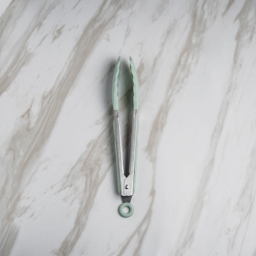 Pistachio Green Silicone Food Tong