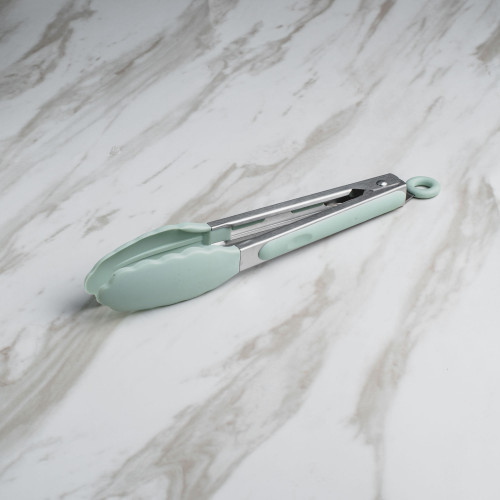 Pistachio Green Silicone Food Tong 4