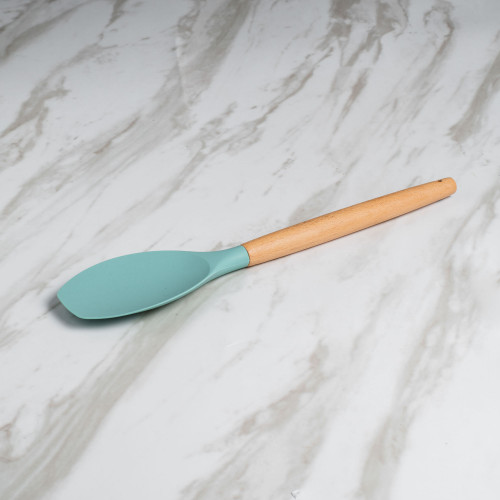 Candy Green Silicone Flat Top Spatula 3