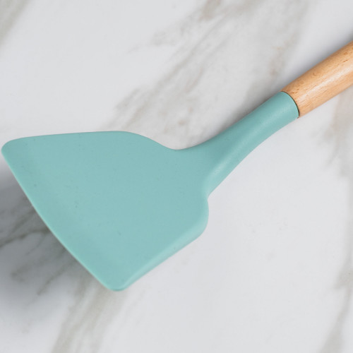 Candy Green Silicone Frying Spatula 2