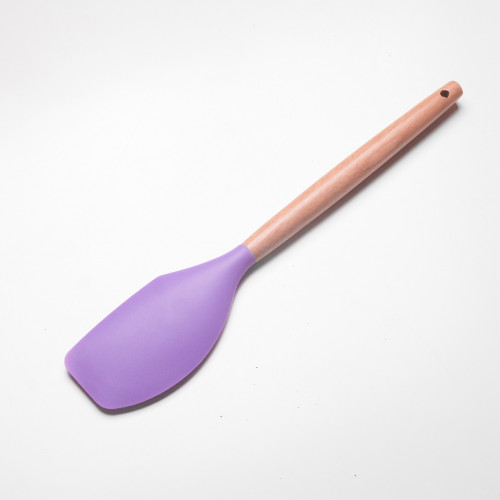 Flamboyant Purple Silicone Scrapper Spatula 2