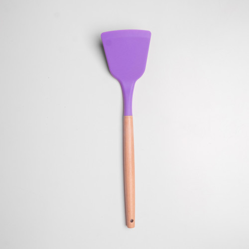 Flamboyant Purple Silicone Frying Spatula